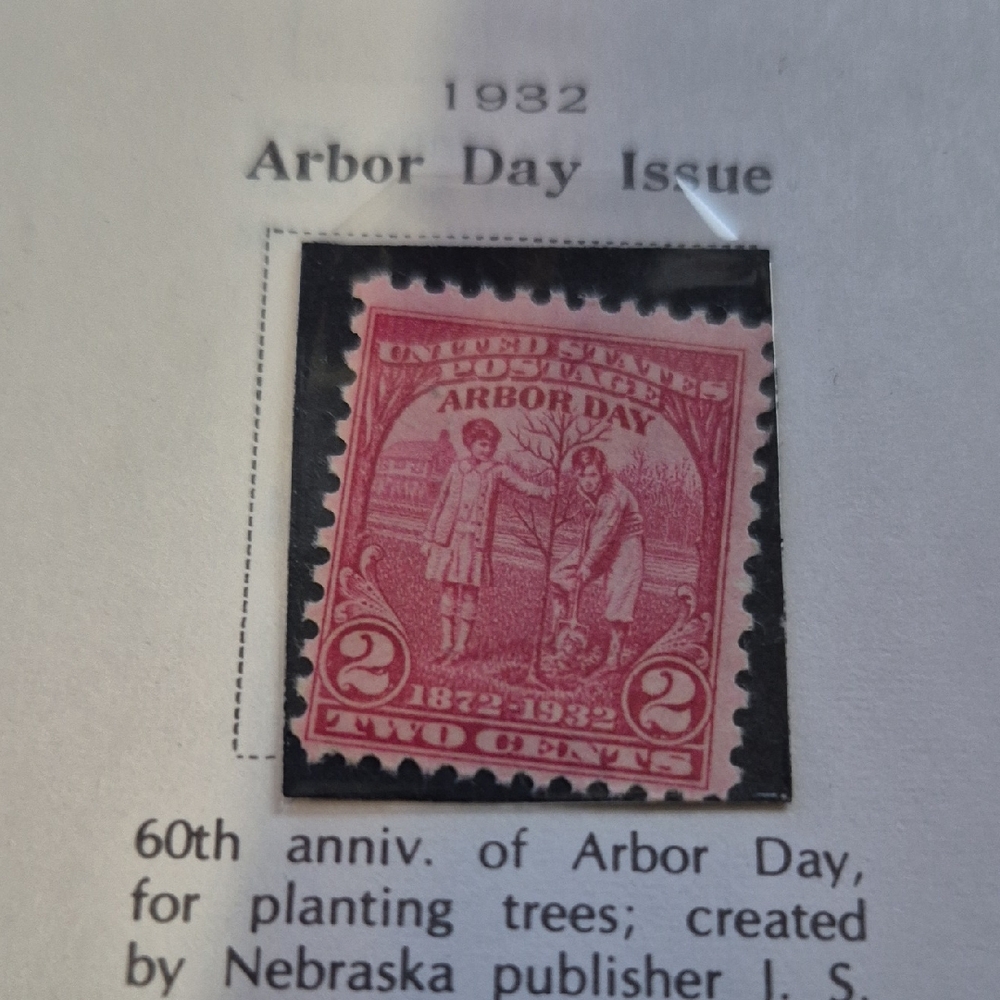 1932 Arbor Day 2¢ US Stamp - Rose Pink
